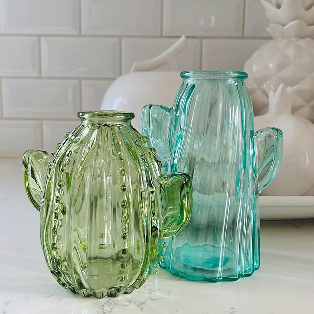 Target Bullseye’s Cactus 🌵 Figural Glass Vessels